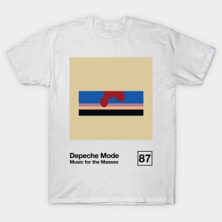 Music For The Masses / Minimalist Graphic Design Artwork T-Shirt